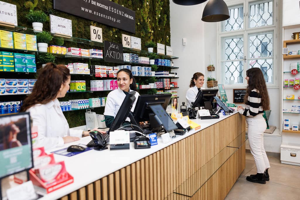 Moderne Essenz Apotheke heute