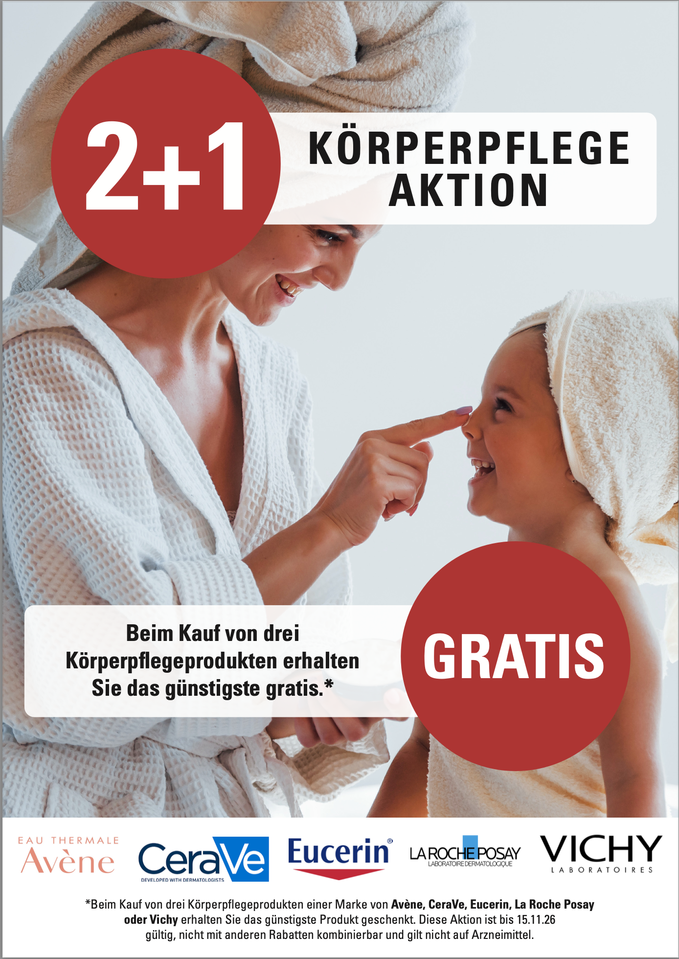 2+1 Sonnenschutz Aktion